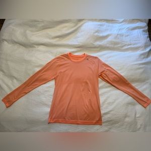 Lululemon Mens Metal Vent tech long sleeve Henley peach/light orange